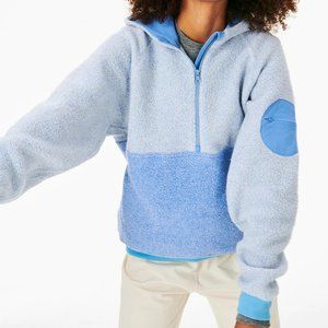 Outdoor Voices MegaFleece 1/2 Zip Hoodie Dusty Blue/Morning Blue XS